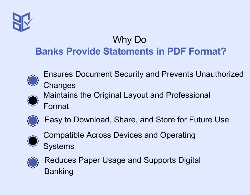 Why Do Banks Provide Statements in PDF Format